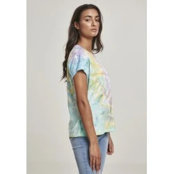 Дамска тениска в нежни пастелни цветове Urban Classics Ladies Tie Dye Boyfriend Tee pastel 