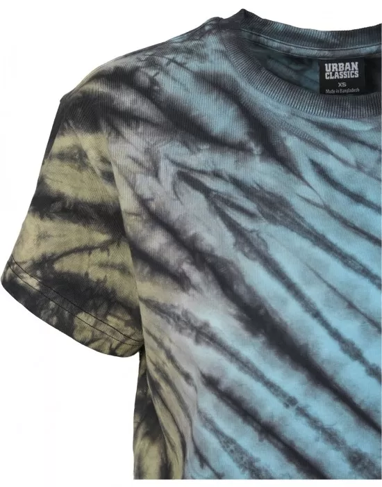 Дамска тениска Urban Classics Ladies Tie Dye Boyfriend Tee black, Тениски - Hoodstyle.bg