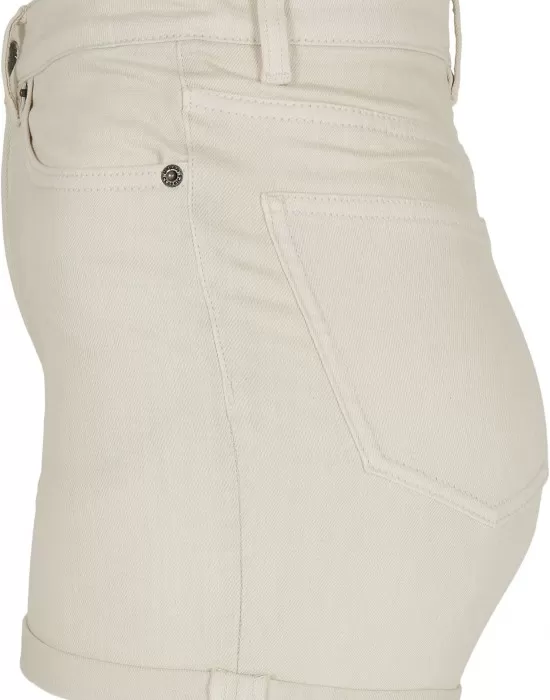 Дамски къси дънкови панталони в пясъчен цвят Urban Classics 5 Pocket Shorts, Къси панталони - Hoodstyle.bg