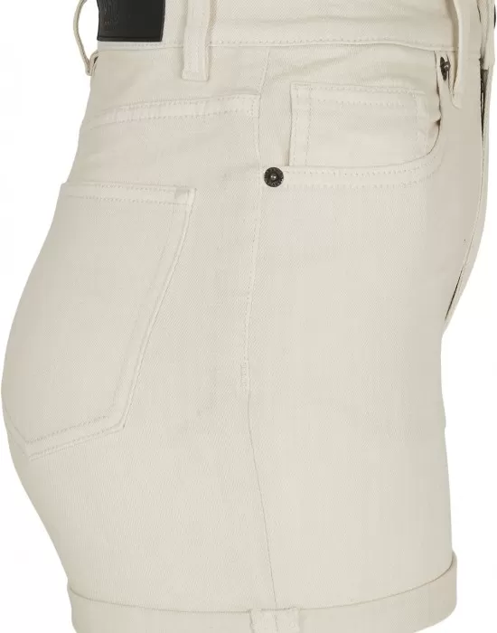 Дамски къси дънкови панталони в пясъчен цвят Urban Classics 5 Pocket Shorts, Къси панталони - Hoodstyle.bg
