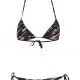 Дамски бански в  розово, сиво и черно Urban Classics Ladies Tie Dye Bikini, Бански - Hoodstyle.bg