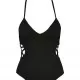 Цял бански в черно Urban Classics Ladies Rib Swimsuit, Бански - Hoodstyle.bg