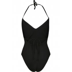 Цял бански в черно Urban Classics Ladies Rib Swimsuit 