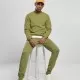 Мъжка блуза в масленозелен цвят Urban Classics Basic Terry Crew, Блузи - Hoodstyle.bg