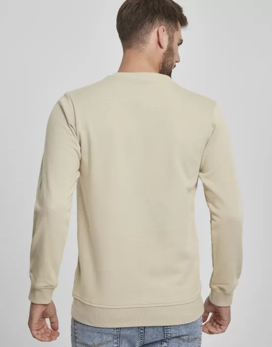 Мъжка блуза в бежово Urban Classics Basic Terry Crew, Блузи - Hoodstyle.bg