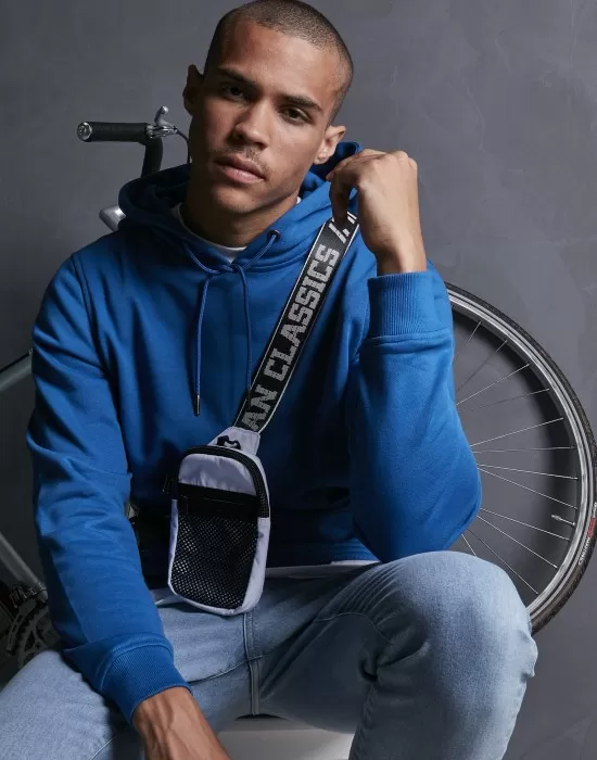 Мъжки суичър в синьо Urban Classics Basic Terry, Суичъри - Hoodstyle.bg