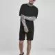 Мъжка  тениска в черно Urban Classics Oversized Double Layer Striped LS Tee, Тениски - Hoodstyle.bg