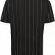 Мъжка черна тениска Urban Classics Oversized Pinstripe, Тениски - Hoodstyle.bg