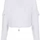 Дамски суичър в бяло Urban Classics Ladies Short Worker Hoody, Суичъри - Hoodstyle.bg