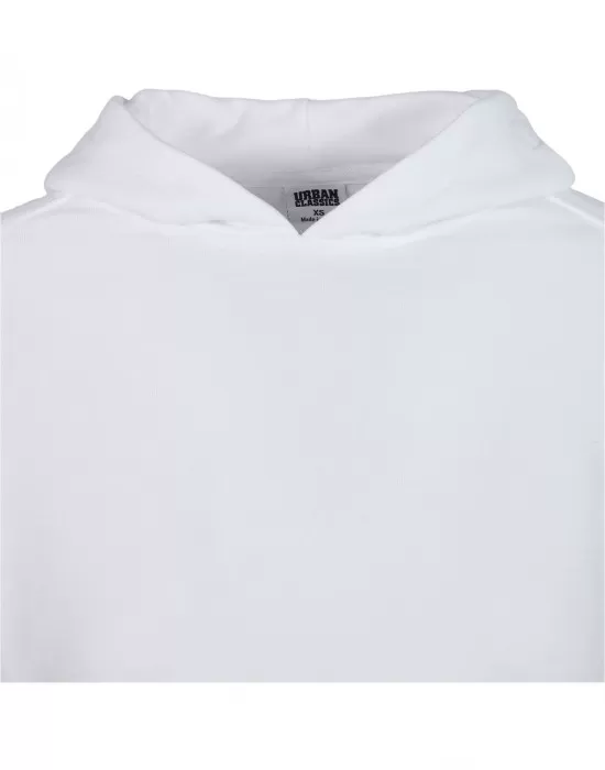 Дамски суичър в бяло Urban Classics Ladies Short Worker Hoody, Суичъри - Hoodstyle.bg