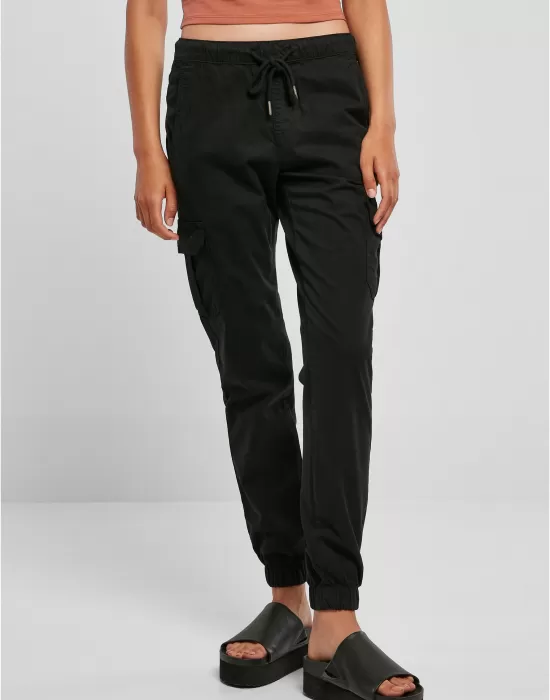 Дамски карго панталон в черен цвят Urban Classics Ladies Cargo Pants, Панталони - Hoodstyle.bg