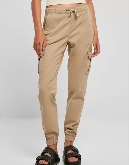 Дамски карго панталон в бежов цвят Urban Classics Ladies Cargo Pants, Панталони - Hoodstyle.bg