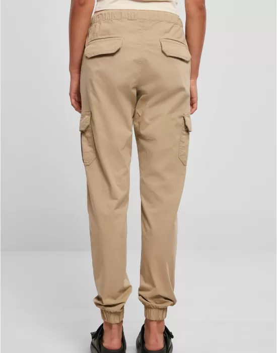 Дамски карго панталон в бежов цвят Urban Classics Ladies Cargo Pants, Панталони - Hoodstyle.bg