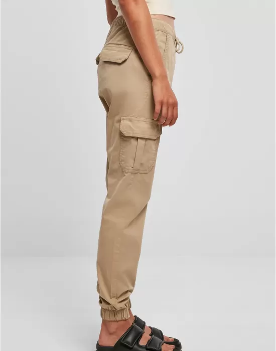 Дамски карго панталон в бежов цвят Urban Classics Ladies Cargo Pants, Панталони - Hoodstyle.bg