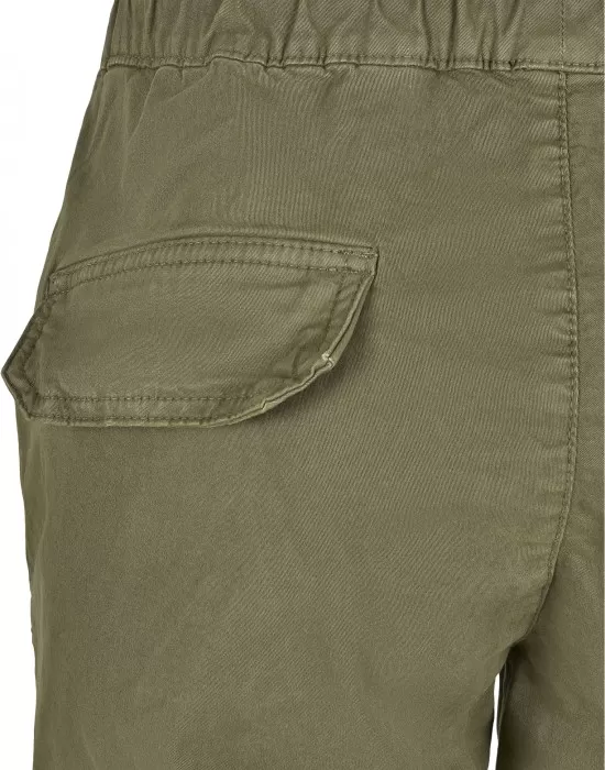 Дамски карго панталон в масленозелен цвят Urban Classics Ladies High Waist Cargo Jogging Pants summerolive, Панталони - Hoodstyle.bg