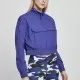 Дамско яке в лилав цвят Urban Classics Ladies Cropped Crinkle Nylon Pull Over, Якета - Hoodstyle.bg