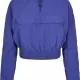 Дамско яке в лилав цвят Urban Classics Ladies Cropped Crinkle Nylon Pull Over, Якета - Hoodstyle.bg