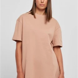 Дамска широка тениска в цвят праскова Urban Classics Boyfriend Tee