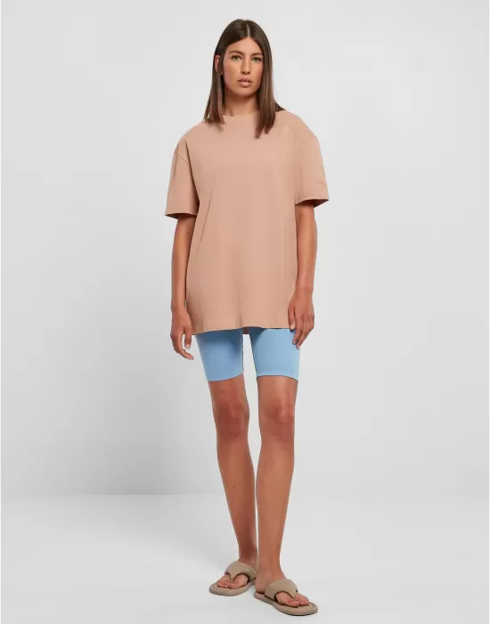 Дамска широка тениска в цвят праскова Urban Classics Boyfriend Tee, Тениски - Hoodstyle.bg