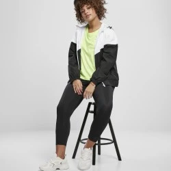 Дамска ветровка в цветен десен, Ladies Windbreaker white/black