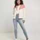 Дамска ветровка в розово и пясъчно Urban Classics Ladies Arrow Windbreaker, Якета - Hoodstyle.bg