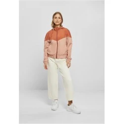Дамска ветровка с качулка в цвят праскова Urban Classics Ladies Arrow Windbreaker
