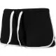 Дамски къси панталони в черен цвят Urban Classics  Ladies French Terry Hotpants blk/wht, Къси панталони - Hoodstyle.bg