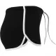 Дамски къси панталони в черен цвят Urban Classics  Ladies French Terry Hotpants blk/wht, Къси панталони - Hoodstyle.bg
