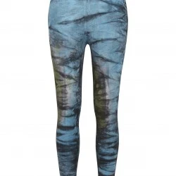 Дамски клин в черно и синьо Urban Classics Ladies Cotton Tie Dye High Waist Leggings 