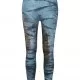 Дамски клин в черно и синьо Urban Classics Ladies Cotton Tie Dye High Waist Leggings, Клинове - Hoodstyle.bg