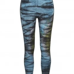 Дамски клин в черно и синьо Urban Classics Ladies Cotton Tie Dye High Waist Leggings 