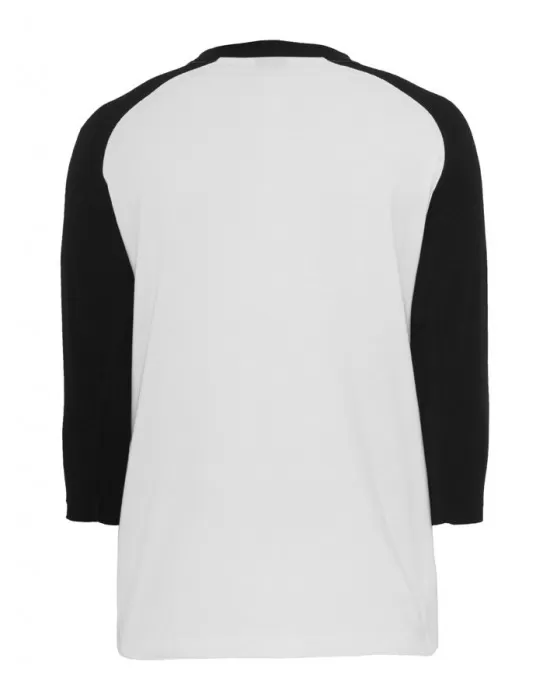 Мъжка блуза с 3/4 ръкави Urban Classics wht/blk, Блузи - Hoodstyle.bg