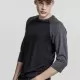 Мъжка блуза с 3/4 ръкави Urban Classics blk/cha, Блузи - Hoodstyle.bg