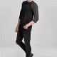 Мъжка блуза с 3/4 ръкави Urban Classics cha/blk, Блузи - Hoodstyle.bg