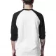 Мъжка блуза с 3/4 ръкави Urban Classics wht/blk, Блузи - Hoodstyle.bg