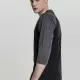 Мъжка блуза с 3/4 ръкави Urban Classics blk/cha, Блузи - Hoodstyle.bg