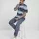 Мъжка тениска на райета в синьо Urban Classics Yarn Dyed Sunrise, Тениски - Hoodstyle.bg