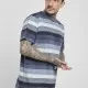 Мъжка тениска на райета в синьо Urban Classics Yarn Dyed Sunrise, Тениски - Hoodstyle.bg