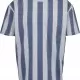 Мъжка тениска на райета в сиво и синьо Urban Classics  Bold Stripe, Тениски - Hoodstyle.bg