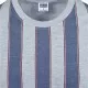 Мъжка тениска на райета в сиво и синьо Urban Classics  Bold Stripe, Тениски - Hoodstyle.bg