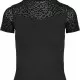 Дамска тениска в черно Urban Classics Ladies Flock Lace Turtleneck, Тениски - Hoodstyle.bg