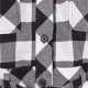 Дамска карирана риза в черно и бяло Urban Classics Ladies Short Oversized Check, Блузи - Hoodstyle.bg