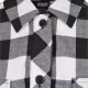 Дамска карирана риза в черно и бяло Urban Classics Ladies Short Oversized Check, Блузи - Hoodstyle.bg