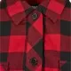Дамска карирана риза в червено и черно Urban Classics Ladies Short Oversized Check, Блузи - Hoodstyle.bg