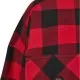 Дамска карирана риза в червено и черно Urban Classics Ladies Short Oversized Check, Блузи - Hoodstyle.bg