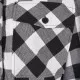 Дамска карирана риза в черно и бяло Urban Classics Ladies Short Oversized Check, Блузи - Hoodstyle.bg
