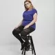 Дамски черен клин Ladies Flock Lace Inset Leggings, Клинове - Hoodstyle.bg