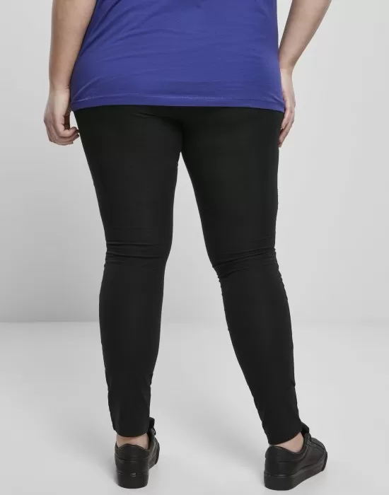 Дамски черен клин Ladies Flock Lace Inset Leggings, Клинове - Hoodstyle.bg