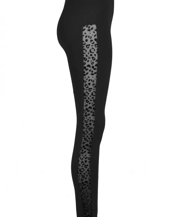 Дамски клин в черно Urban Classics Ladies Flock Lace Stripe, Клинове - Hoodstyle.bg