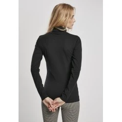 Дамска блуза в черно Urban Classics Ladies Basic Turtleneck